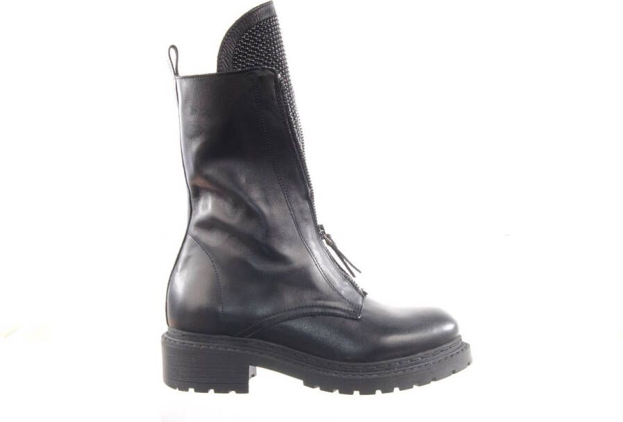 MAURY dames bikerboots zwart