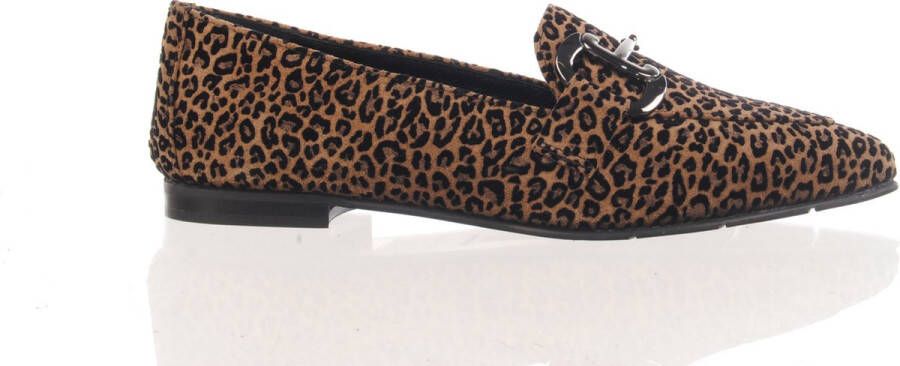 MAURY dames mocassin luipaard print