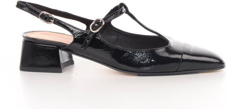 MAURY dames slingback Mathilda zwart lakleder