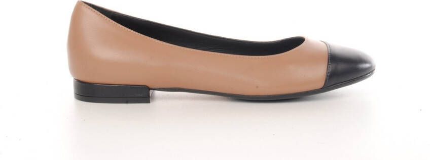 MAURY damesballerine hanna camel zwart