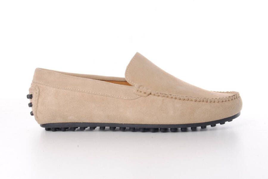 MAURY heren mocassin Mando suede beige