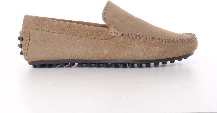 MAURY heren mocassin Mando suede taupe