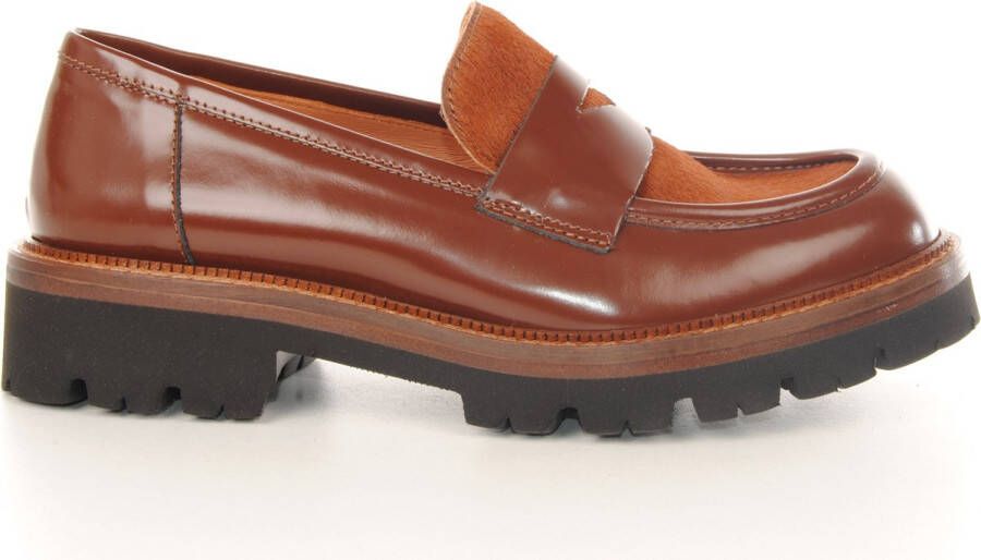 MAURY loafer Tintin cognac leder