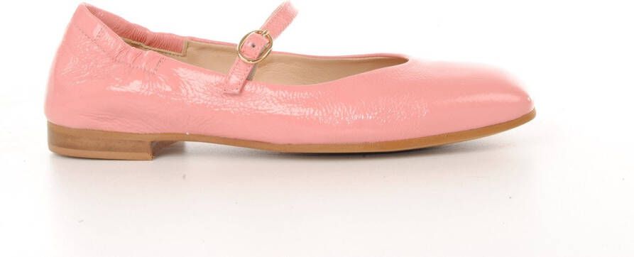 MAURY mary-jane ballerine in roze lakleder