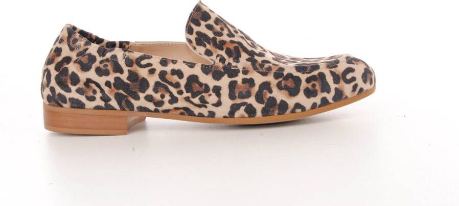 MAURY Moccassin suede leopard