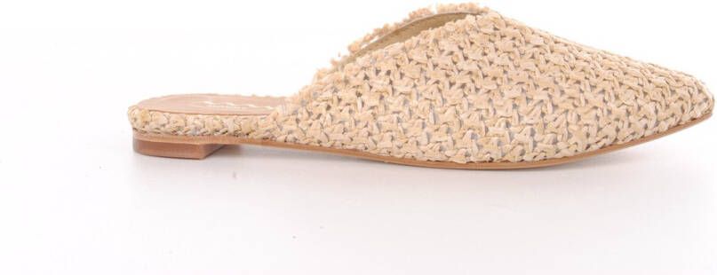 MAURY muiltje Eloise raffia beige