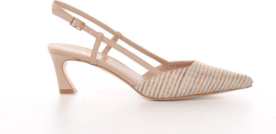 MAURY pump Tunis raffia beige