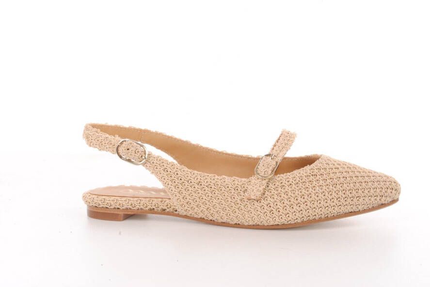 MAURY slingback Elmma raffia beige