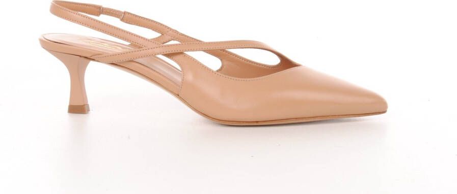 MAURY slingback Itamar camel leder pump