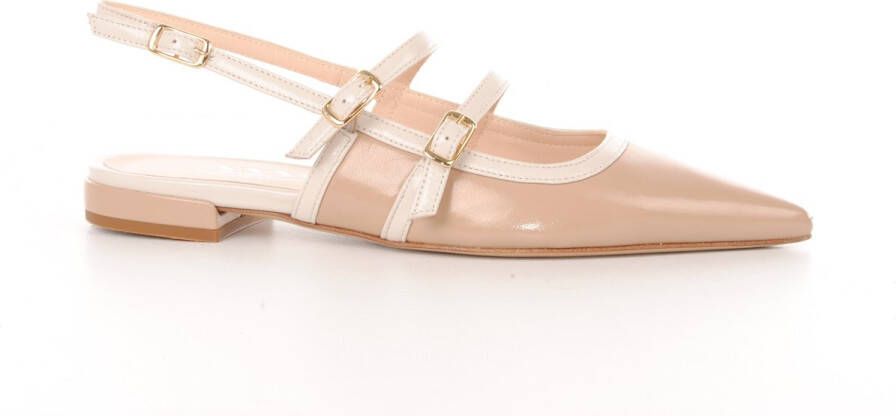 MAURY slingback Memory lakleder beige