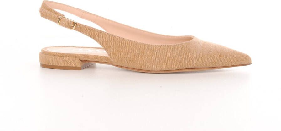 MAURY slingback Story canvas beige