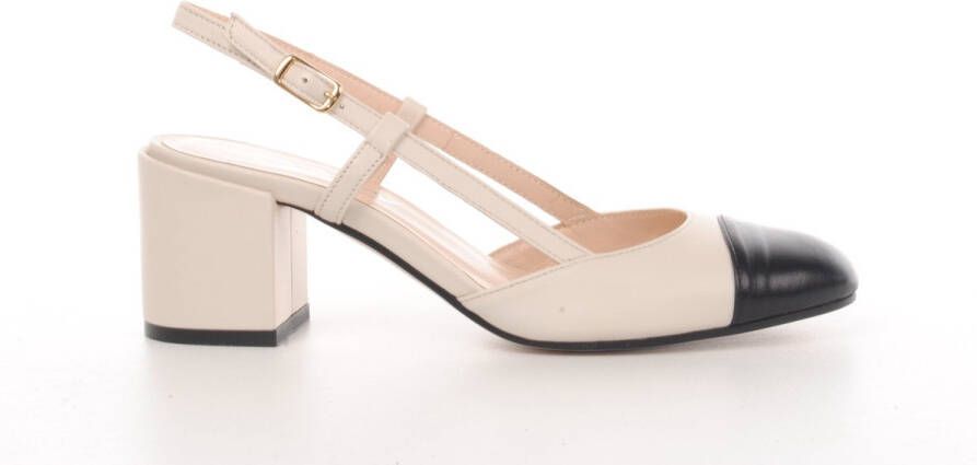 MAURY slingback Tulip beige zwart