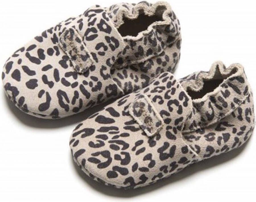 Mavies First Steps Babyschoentjes Leopard Grey XS