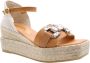 Maypol Stijlvolle Soca Sleehak Sandalen Brown Dames - Thumbnail 1