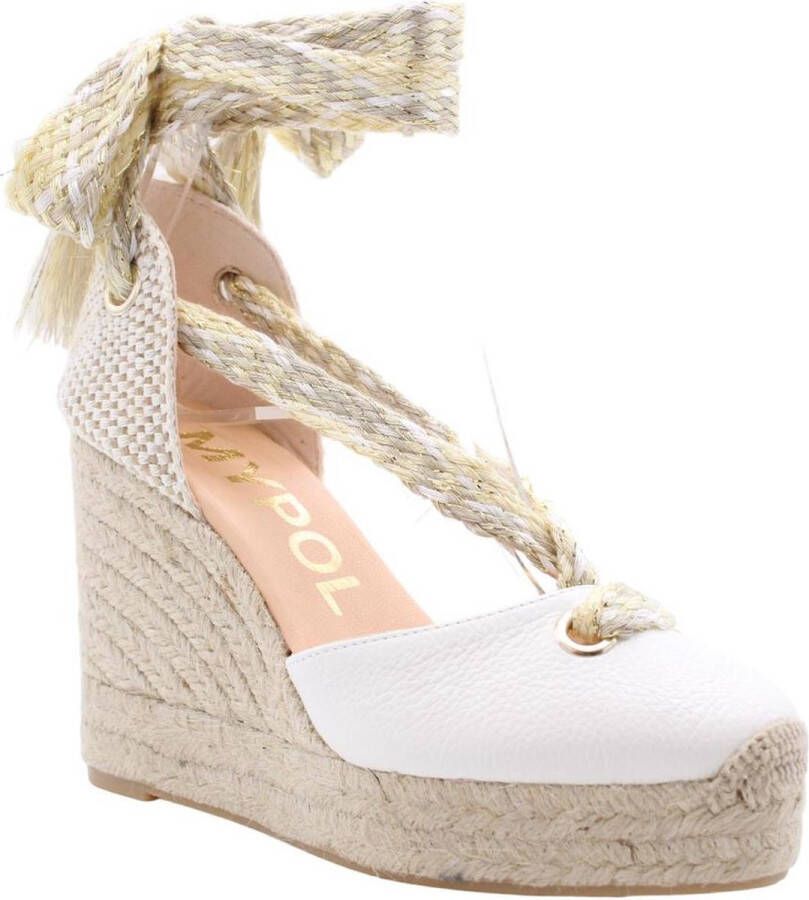 Maypol Stijlvolle Wedge Sandalen White Dames