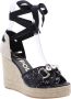 Maypol Verhoog je stijl met Spree Wedge Heels Black Dames - Thumbnail 1