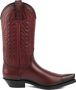 Mayura Boots 1920 Bordeaux Spitse Cow Western Line Dance Laarzen Schuine Hak Echt Leer - Thumbnail 1