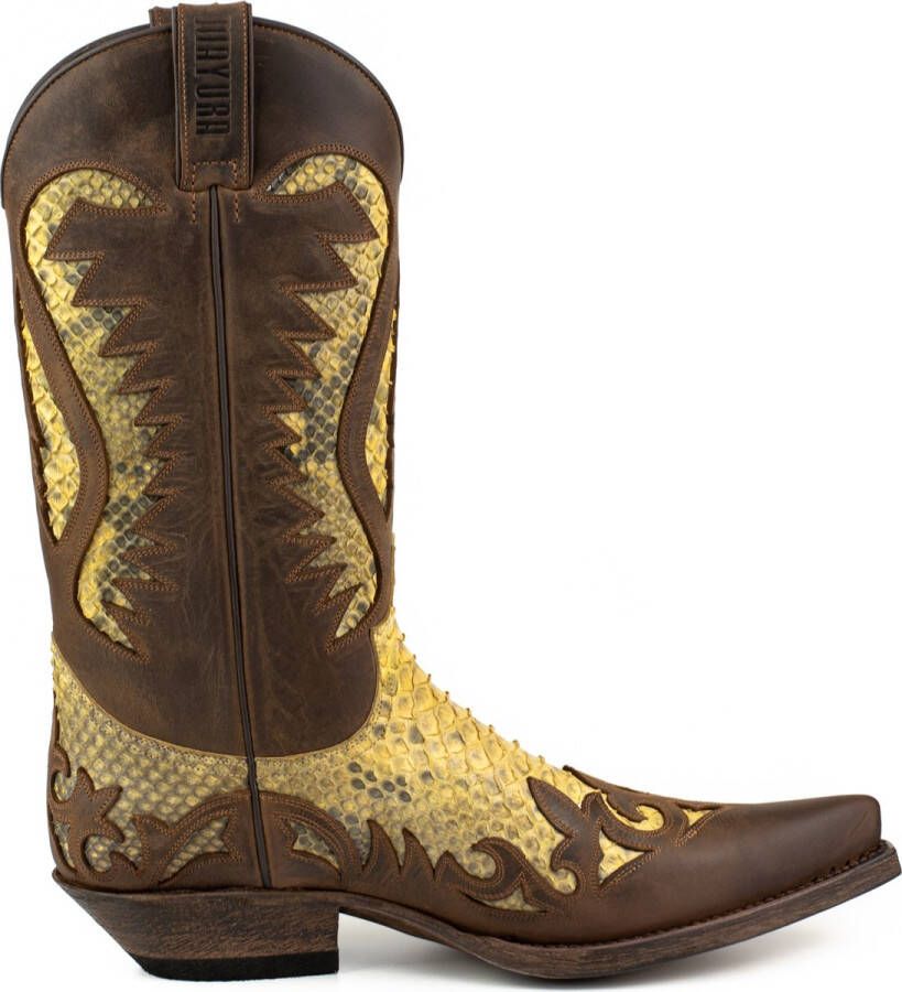 Mayura Boots 2567P Bruin Camel Zand Spitse Cowboy Western Laarzen Schuine Hak Rechte Schacht Treklussen Goodyear Welted