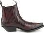 Mayura Boots Austin 1931 Bordeaux Spitse Western Heren Enkellaars Schuine Hak Elastiek Sluiting Vintage Look - Thumbnail 1