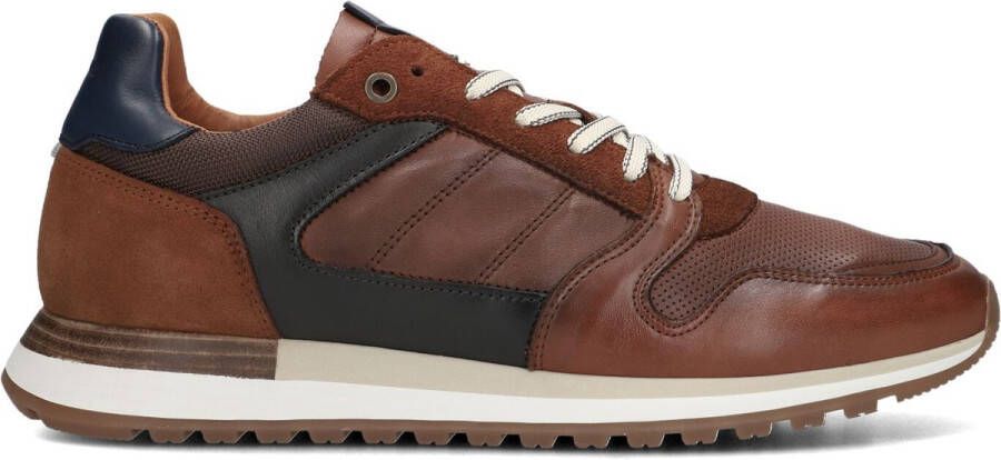 Mazzeltov 13249 Sneakers Leren Sneaker Heren Cognac