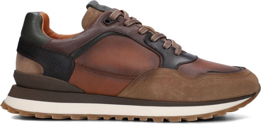 Mazzeltov 13835 Sneakers Leren Sneaker Dames Cognac