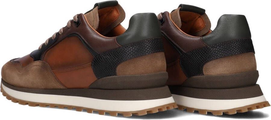 Mazzeltov 13835 Sneakers Leren Sneaker Heren Cognac