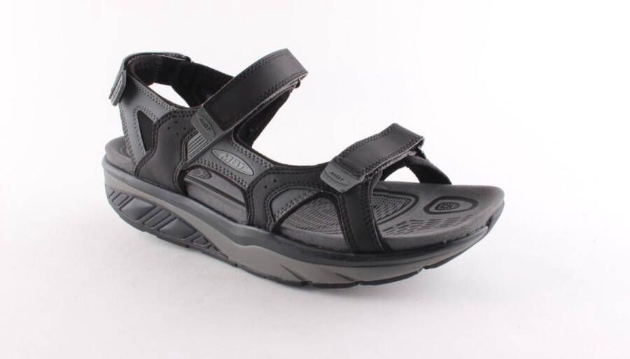 MBT SAKA BLACK GREY 700787-201L Zwarte heren sandalen met een dynamic uitvoering