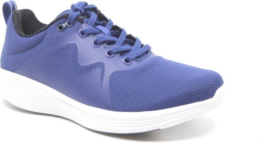 MBT YASU LACE UP W 702753-12M Blauwe dames sneaker met schokdempende afwikkelzool