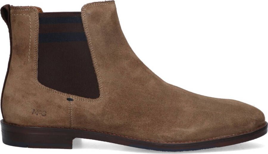 McGregor Heren Boots Beige Chelsea Boots Suède Elastiek