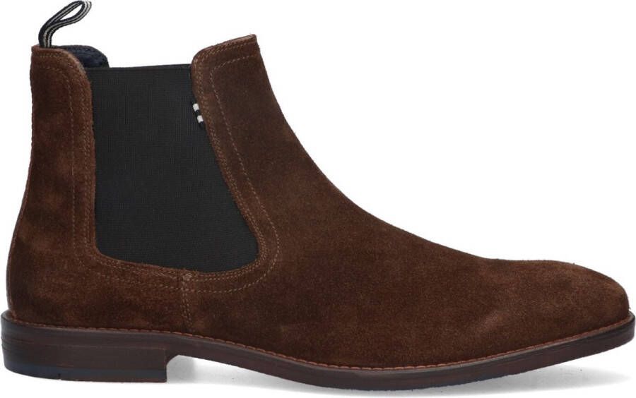 McGregor Heren Boots Bruin Chelsea Boots Suède Elastiek