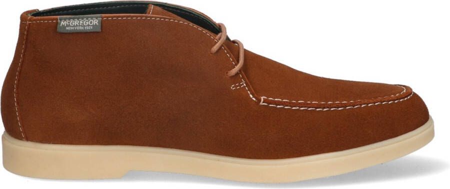 McGregor Heren Boots Cognac Desert Boots Suède Veters - Foto 1