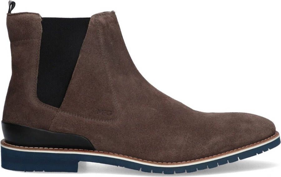 McGregor Heren Boots Grijs Chelsea Boots Suède Elastiek