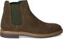 McGregor Heren Boots Groen Chelsea Boots Suède Elastiek - Thumbnail 1