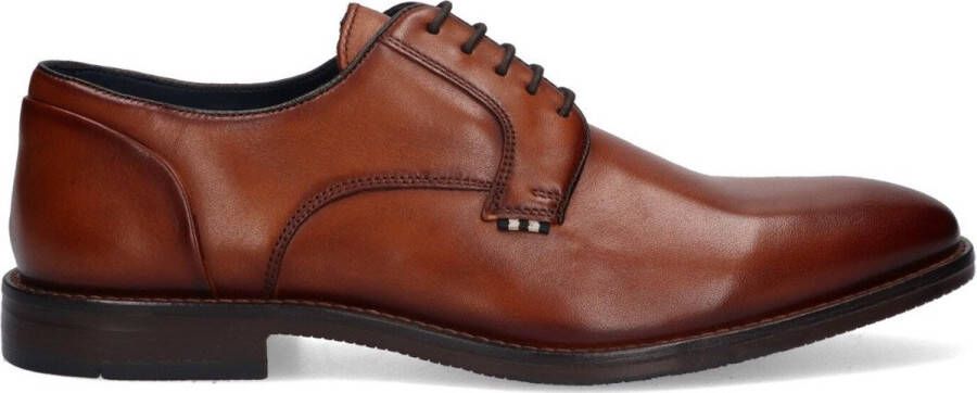 McGregor Heren Herenschoenen Cognac Lage Sneakers Leer Veters