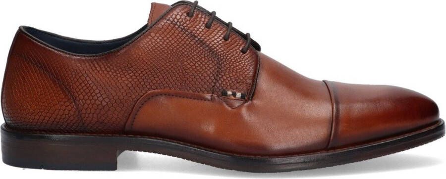 McGregor Heren Herenschoenen Cognac Lage Sneakers Leer Veters