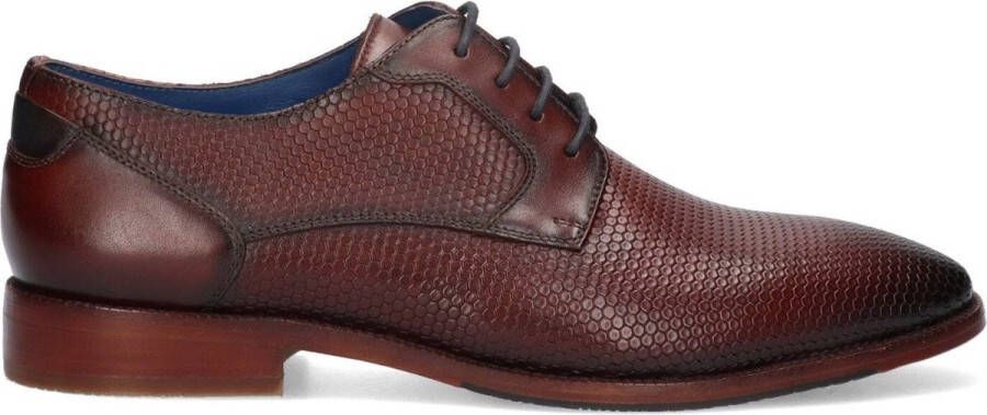 McGregor Heren Herenschoenen Cognac Lage Sneakers Leer Veters