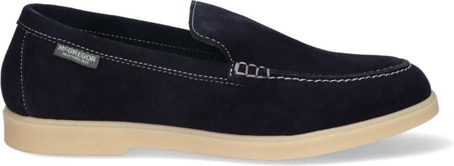 McGregor Heren Loafers Blauw Loafers Suède