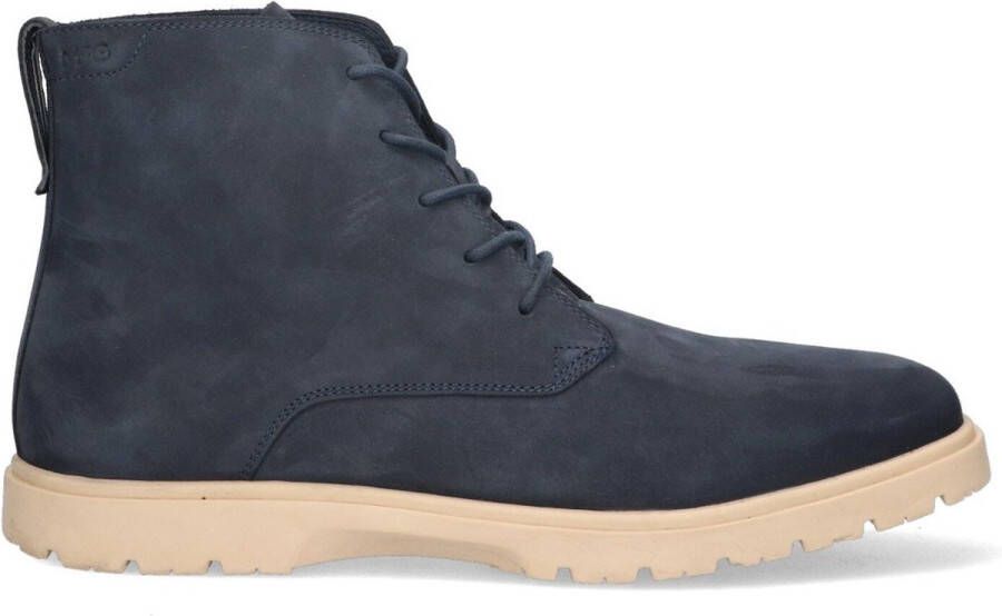 McGregor Heren Sneakers Blauw Hoge Sneakers Nubuck Veters