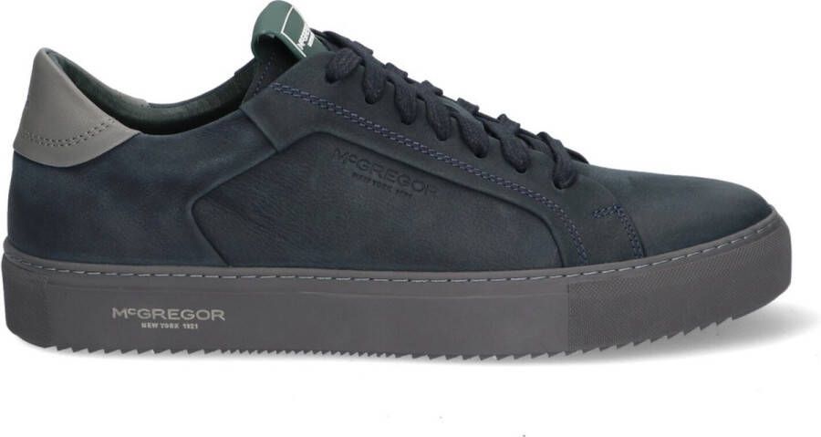 McGregor Heren Sneakers Blauw Lage Sneakers Leer Veter