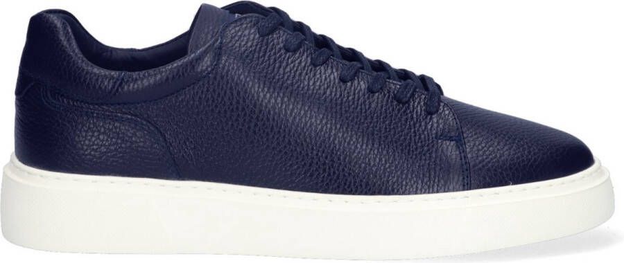 McGregor Heren Sneakers Blauw Lage Sneakers Leer Veters