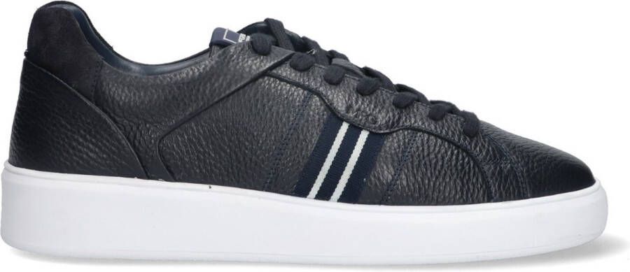 McGregor Heren Sneakers Blauw Lage Sneakers Leer Veters