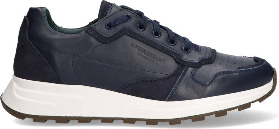 McGregor Heren Sneakers Blauw Lage Sneakers Nubuck Veters