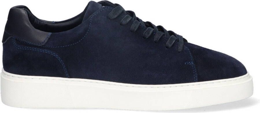 McGregor Heren Sneakers Blauw Lage Sneakers Suède Veters