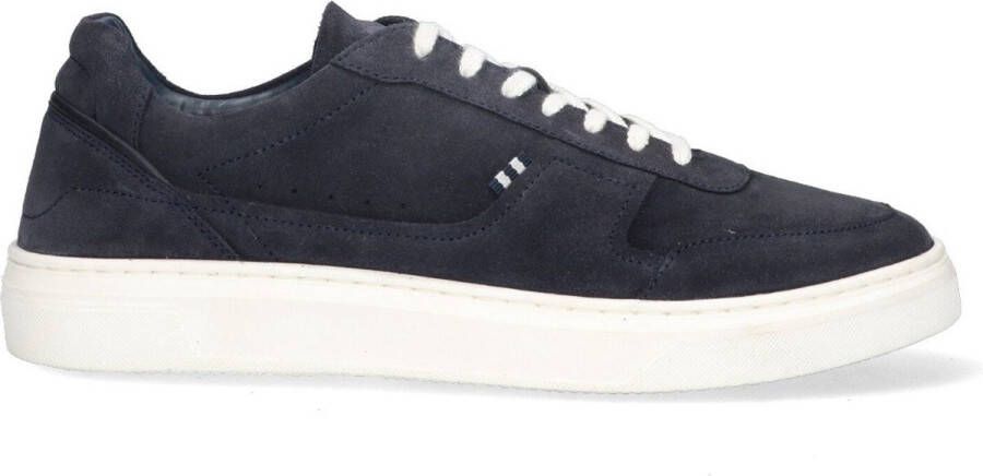 McGregor Heren Sneakers Blauw Lage Sneakers Suède Veters