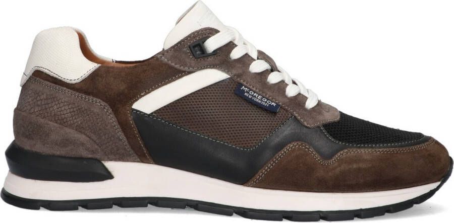 McGregor Heren Sneakers Bruin Lage Sneakers Leer Veters