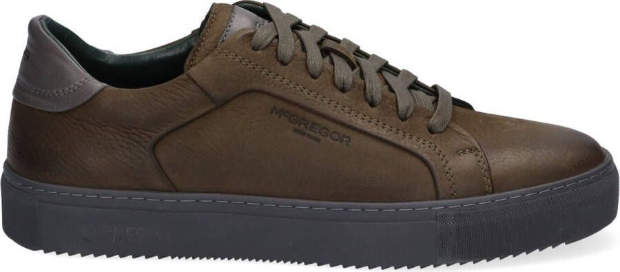 McGregor Heren Sneakers Groen Lage Sneakers Leer Veters