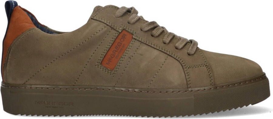 McGregor Heren Sneakers Groen Lage Sneakers Nubuck Veters