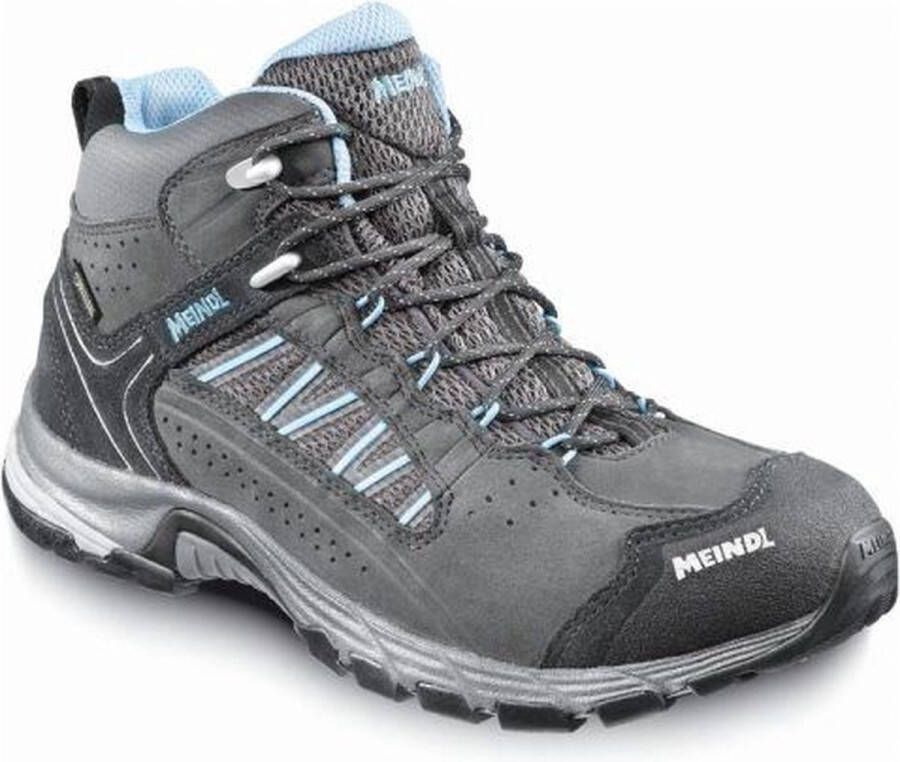 Meindl Journey Mid GTX Comfort Fit Wandelschoenen Dames Donkergrijs Lichtblauw