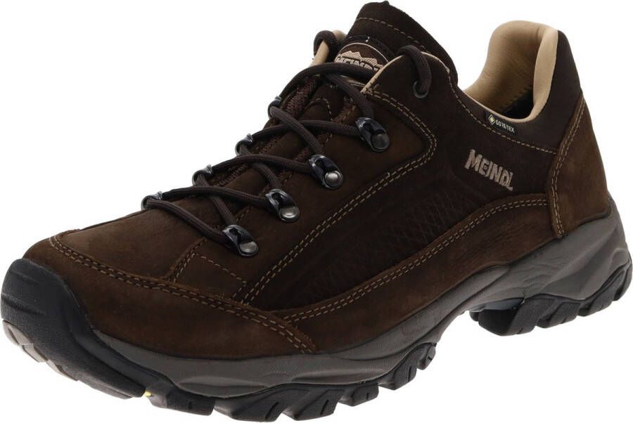 Meindl 2966 Atlanta GTX mahagoni bruine wandelschoen laag A Kleur Bruin)