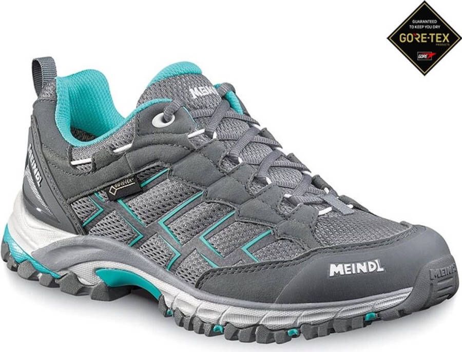 Meindl Caribe Gtx Gore-Tex Wandelschoenen Dames Steengrijs Turkoois